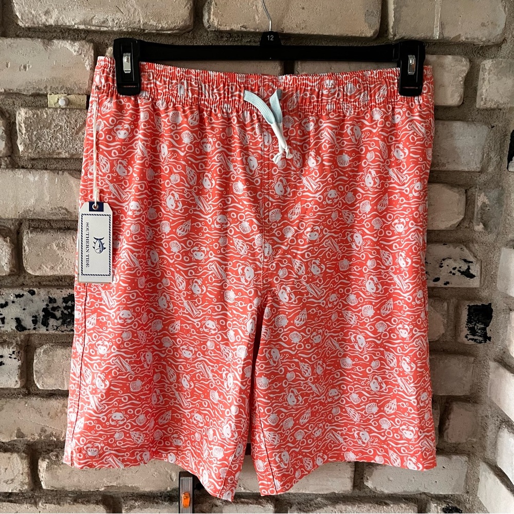 Southern Tide cocotex boys swim trunks